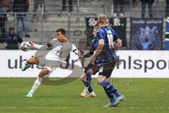 3. Liga; SV Waldhof Mannheim - FC Ingolstadt 04 - Marcel Costly (22, FCI) Jans Laurent (18 SVWM)