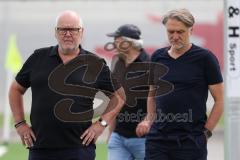 3.Liga - Saison 2023/2024 - Trainingsauftakt - FC Ingolstadt 04 -  Vorsitzender des Vorstandes Peter  Jackwerth (FCI) - Geschäftsführer Sport und Kommunikation Dietmar Beiersdorfer (FCI) - - Foto: Meyer Jürgen