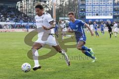 3. Liga; SV Meppen - FC Ingolstadt 04; Angriff Sturm Justin Butler (31, FCI) Vogt David (18 SVM)