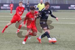 Landesliga Bayern Süd - U17 - B-Junioren -  FC Ingolstadt 04 II - ASV Cham - Pönn Simon schwarz FCI - Koller Luca rot Cham -  Foto: Meyer Jürgen