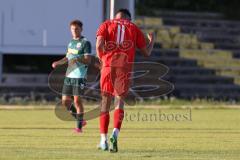 Bayernliga Nord - Saison 2023/2024 - FC Ingolstadt 04 - SSV Jahn Regensburg - Arian Llugiqi rot FCI - Trifft zum 1:0 Führungstreffer - jubel - Foto: Meyer Jürgen