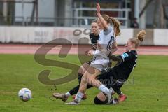 2. Fußball-Liga - Frauen - Saison 2022/2023 - FC Ingolstadt 04 - Eintracht Frankfurt II - Nina Penzkofer (Nr.29 - FCI Frauen) - Nachtigal Sophie weiss Frankfurt - Foto: Meyer Jürgen