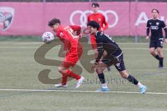 Landesliga Bayern Süd - U17 - B-Junioren -  FC Ingolstadt 04 II - ASV Cham - Luca Koller rot Cham - Latchini Abderahman schwarz FCI -  Foto: Meyer Jürgen