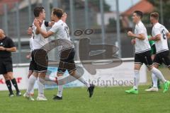 A-Klasse - Saison 2023/24 - TSV Gaimersheim II - FC Gerolfing II-  -  Der 1:0 Führungstreffer durch - Carlo Leilich weiss Gaimersheim - jubel - XXXXX - Foto: Meyer Jürgen