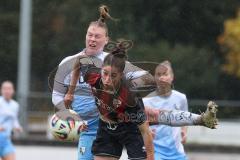 *** 2. Bundesliga Frauen - Saison 2025/26 - FC Ingolstadt 04 Frauen - VFL Bochum - Emma Kusch (Nr.9 - FC Ingolstadt Frauen I) - Haase Antonia blau Bochum - Foto: Meyer Jürgen