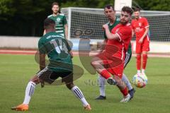 Bezirksliga - Saison 2022/2023 - FC Fatih Ingolstadt - VSST Günzelhofen - Roin Koblianidze rot Fatih - Kelvin Gomez grün Günzelhofen #14 - Foto: Meyer Jürgen