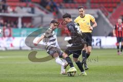 3. Liga; FC Ingolstadt 04 - SV Sandhausen; Deniz Zeitler (38, FCI) Zweikampf Kampf um den Ball Ehlich Christoph (3 SVS)