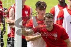 3. Liga; FC Ingolstadt 04 - Trainingslager, Allgäu, Simon Lorenz (32, FCI) Elias Decker