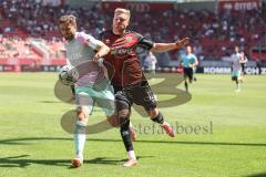 3. Liga; FC Ingolstadt 04 - Würzburger Kickers; Lars Lokotsch (13, FCI) Hägele Daniel (22 WKI) Zweikampf Kampf um den Ball