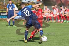 Kreisliga - Saison 2022/2023 - Türk.SV Ingolstadt - SV Menning - Oliver Ölz blau Menning - Aytac Mandaci rot Türk SV -  Foto: Meyer Jürgen