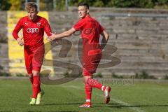 Bayernliga Süd - Saison 2021/2022 - FC Ingolstadt 04 II - TSV 1865 Dachau - Gashi Egson (#7 FCI) - Meikis Fabio (#19 FCI) - Foto: Meyer Jürgen