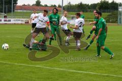 Toto-Pokal Donau/Isar 21/22 - TSV Gaimersheim - FC Gerolfing - Der 0:1 Führungstreffer durch Florian Baier grün Gerolfing - Foto: Meyer Jürgen