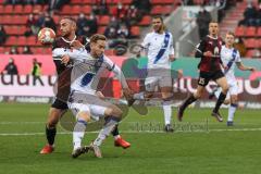 2.BL; FC Ingolstadt 04 - Karlsruher SC; Zweikampf Kampf um den Ball Fatih Kaya (9, FCI) Porath Finn (27 Kiel)