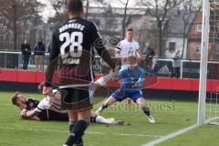 3. Liga - Saison 2023/24 - Testspiel - 1. FC Nürnberg - FC Ingolstadt 04 - Julian Kügel (Nr.31 - FCI) - Reichert Jan Torwart Nürnberg - Foto: Meyer Jürgen