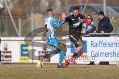 Bezirksliga - Saison 2024/25- TSV Gaimersheim - FC Aschheim - Thomas Schreiner (Nr.27 - TSV Gaimersheim) - Suheyp Trabelsi weiss Aschheim - Foto: Meyer Jürgen