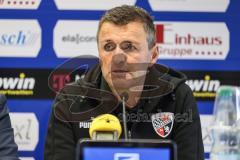 3. Liga; SV Meppen - FC Ingolstadt 04; nach dem Spiel Cheftrainer Michael Köllner (FCI) Pressekonferenz