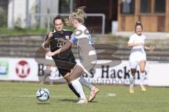 2. Fußball-Liga - Frauen - Saison 2023/2024 - FC Ingolstadt 04 - SV Meppen - Reininger Pija (Nr.21 - FCI Frauen) - Schulte Sahra weiss Meppen - Foto: Meyer Jürgen