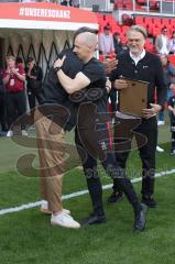 3. Liga - Saison 2024/25 - FC Ingolstadt 04 - SV Wehen Wiesbaden - Verabschiedung  - Karl Meier - Luca Schuster - XXXXX - Foto: Meyer Jürgen
