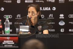 3. Liga - Saison 2024/25 - Pressekonferenz - FC Ingolstadt 04 -  - Cheftrainerin Sabrina Wittmann (FCI) - XXXXX - Foto: Meyer Jürgen