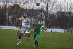 Bezirksliga - Saison 2025/26 - FC Gerolfing - DJK München - Ahmet Altay (Nr.25 - FC Gerolfing) - Dennis Appiiah weiss München - Foto: Meyer Jürgen