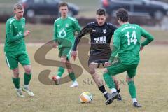 Bezirksliga - Saison 2024/25- TSV Gaimersheim - VFB Eichstätt II - Dennis Hüttinger (Nr.7 - TSV Gaimersheim) - Julian Scholl grün Eichstätt - Foto: Meyer Jürgen