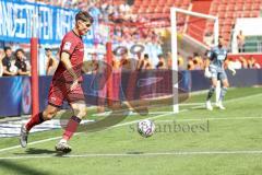 3. Liga; FC Ingolstadt 04 - FC Hansa Rostock; Elias Decker (4, FCI) Torwart Uphoff Benjamin (1 HR)