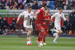 2.BL; Fortuna Düsseldorf - FC Ingolstadt 04; Dennis Eckert Ayensa (7, FCI) Hoffmann Andre (3 DUS)