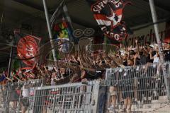 3. Liga - Saison 2025/26 - VFB Stuttgart II - FC Ingolstadt 04  - Mitgereiste Fans - XXXXX - Foto: Meyer Jürgen
