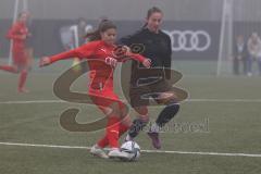 Frauen - Bayernliga - U17 - B-Junioren -  FC Ingolstadt 04 II - FC Forstern - Maliha Madeleine schwarz Forstern - Sophie Bauer rot FCI -  Foto: Meyer Jürgen