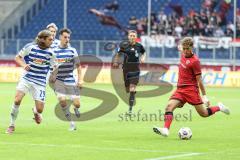 3. Liga; MSV Duisburg - FC Ingolstadt 04; Schuß Flanke Yann Sturm (7, FCI) Bitter Joshua (29 MSV) Noß Conor (14 MSV)