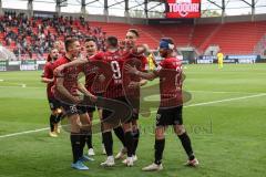 Relegation 1 - FC Ingolstadt 04 - VfL Osnabrück - Tor Jubel Fatih Kaya (9, FCI) Filip Bilbija (35, FCI) Robin Krauße (23, FCI) Tobias Schröck (21, FCI) Dominik Franke (3 FCI) Marc Stendera (10, FCI) Björn Paulsen (4, FCI)