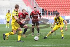 3. Liga; FC Ingolstadt 04 - Borussia Dortmund II; Tobias Bech (11, FCI) Felix Keidel (43, FCI)