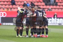 3. Liga; FC Ingolstadt 04 - SV Sandhausen; vor dem Spiel Teambesprechung Marcel Costly (22, FCI)