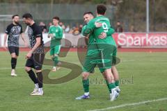 Bezirksliga - Saison 2024/25- FC Fatih - VFB Eichstätt II  - Samuel Schmid grün Eichstätt mit dem 0:1 Führungstreffer - jubel - - Foto: Meyer Jürgen