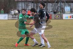 Bezirksliga - Saison 2024/25 - FC Gerolfing - FC Fatih Ingolstadt - Christian Träsch (Nr.3 - FC Gerolfing) - Ugur Genc (Nr.77 - FC Fatih) - Umut Yürükal (Nr.7 - FC Fatih) - Foto: Meyer Jürgen
