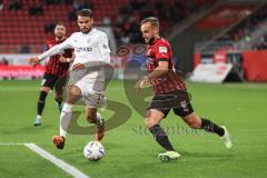 3. Liga; FC Ingolstadt 04 - FSV Zwickau; Zweikampf Kampf um den Ball David Kopacz (29, FCI) Ziegele Robin (4 FSV) Pascal Testroet (37, FCI)