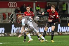 3. Liga; FC Ingolstadt 04 - Dynamo Dresden; Maximilian Neuberger (38, FCI) Will Paul (28 DD) Felix Keidel (43, FCI)