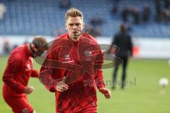 3. Liga; VfL Osnabrück - FC Ingolstadt 04; vor dem Spiel Torwart David Klein (47, FCI) Simon Lorenz (32, FCI)