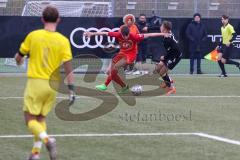 Landesliga Bayern Süd - U17 - B-Junioren -  FC Ingolstadt 04 II - ASV Cham - Pönn Simon schwarz FCI  - Vogel Tobias rot Cham - Lichina Daniel Torwart Cham -  Foto: Meyer Jürgen