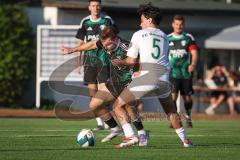 Bezirksliga - Saison 2026/27- TSV Gaimersheim - FC Gerolfing - Gabriel Weiß (Nr.32 - TSV Gaimersheim) - Giulio Conti (Nr.5 - FC Gerolfing) - Foto: Meyer Jürgen