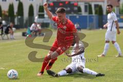 Bayernliga Nord - Saison 2023/24 - FC Ingolstadt 04 II - TSV Abtswind - Mario Götzendorfer (Nr.23 - FCI) - Tuda Jayson weiss Abtswind - Foto: Meyer Jürgen