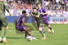 3. Liga; VfL Osnabrück - FC Ingolstadt 04; Felix Keidel (43, FCI) Müller Marcus (19 VFL) Kayo Bryang (48 VFL)