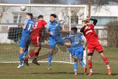 Kreisliga - Saison 2022/2023 - TSV Baar/Ebenhausen - SV Hundszell - Manuel Wittmann #10 blau Hundszell - Andreas Kräher #9 rot Ebenhausen - Foto: Meyer Jürgen