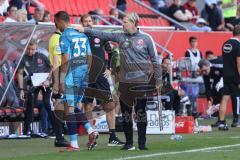 2.BL; FC Ingolstadt 04 - Fortuna Düsseldorf; rote Karte für Torwart Kastenmeier Florian (33 DUS) muss vom Platz