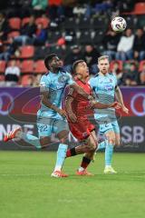 3. Liga; FC Ingolstadt 04 - FC Viktoria Köln; Zweikampf Kampf um den Ball Boboy Verthomy (22 VK) Marcel Costly (22, FCI) Dietz Lars (2 VK)