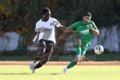 2023_10_22 - Bezirksliga - Saison 2023/24 - TSV Gaimersheim - SV Waldeck - Hakan Düzgün (Nr.25 - Gaimersheim) - Joel Arthur weiss Waldeck - Foto: Meyer Jürgen