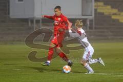 B - Junioren - Bayernliga - U17 - FC Ingolstadt 04 - 1. FC Nürnberg II -  Polat Arel rot FC Ingolstadt - Eichner Benjamin weiss Nürnberg - Foto: Meyer Jürgen