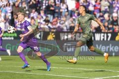 3. Liga; VfL Osnabrück - FC Ingolstadt 04; Torchance verpasst Marcel Costly (22, FCI) Wiemann Niklas (25 VFL)