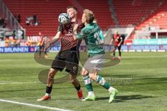 3. Liga; FC Ingolstadt 04 - VfB Lübeck; JBenjamin Kanuric (8, FCI) Boland Mirko (31 VfB)