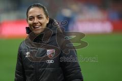 3. Liga; FC Ingolstadt 04 - MSV Duisburg; vor dem Spiel Cheftrainerin Sabrina Wittmann (FCI)